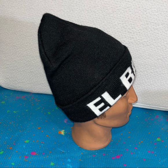 NEFF X SIMPSONS MENS EL BARTO BEANIE 15FS03EB black w/ white letters - Picture 4 of 7